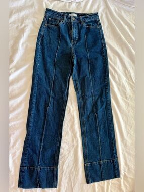 Habitual Women's Dark Blue Straight-Leg Jeans size 26